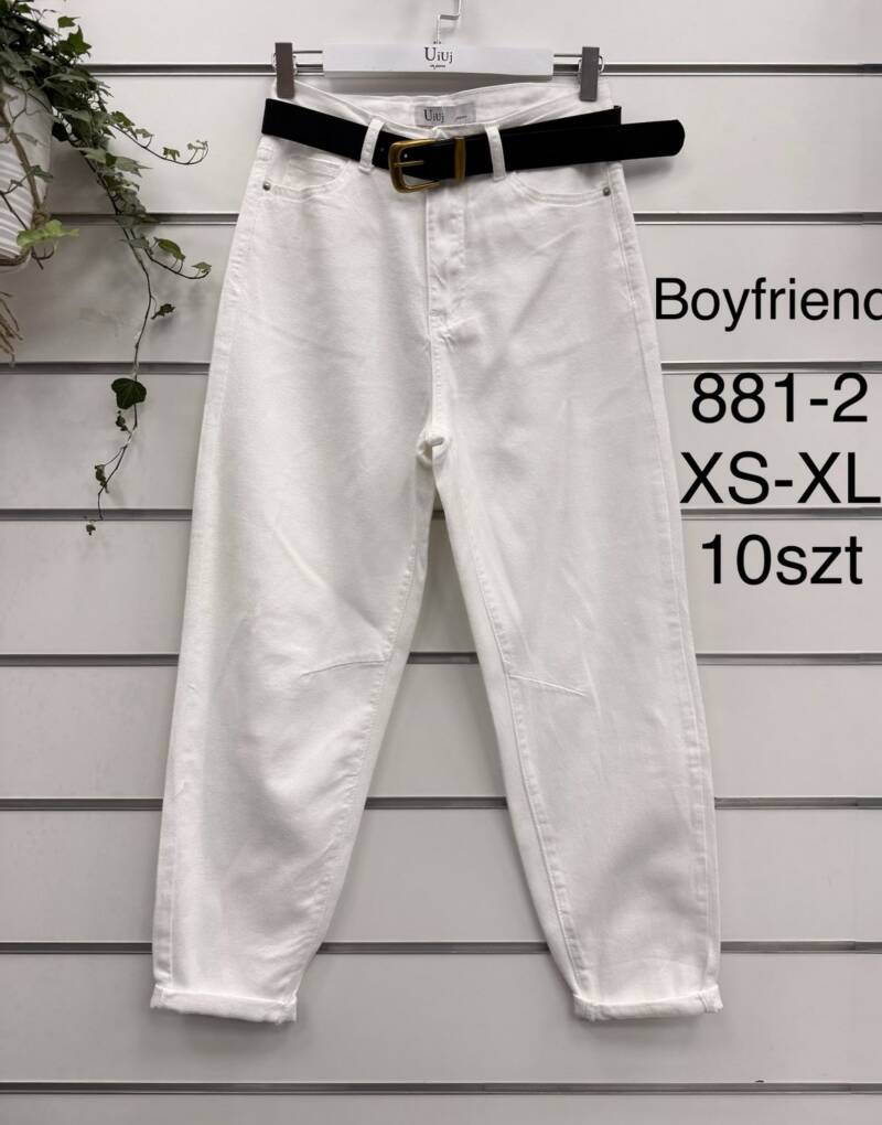 Spodnie damskie jeansy Roz XS-XL, 1 Kolor Paczka 10 szt